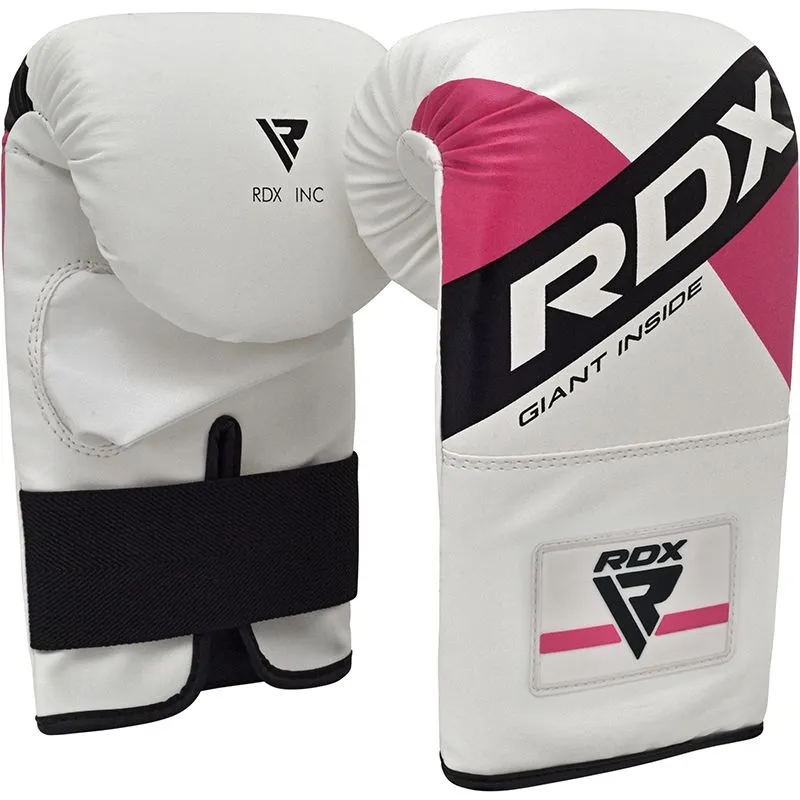 RDX F10 Boxing Bag Gloves White/Pink