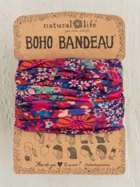 Red and Pink Floral Boho Bandeau