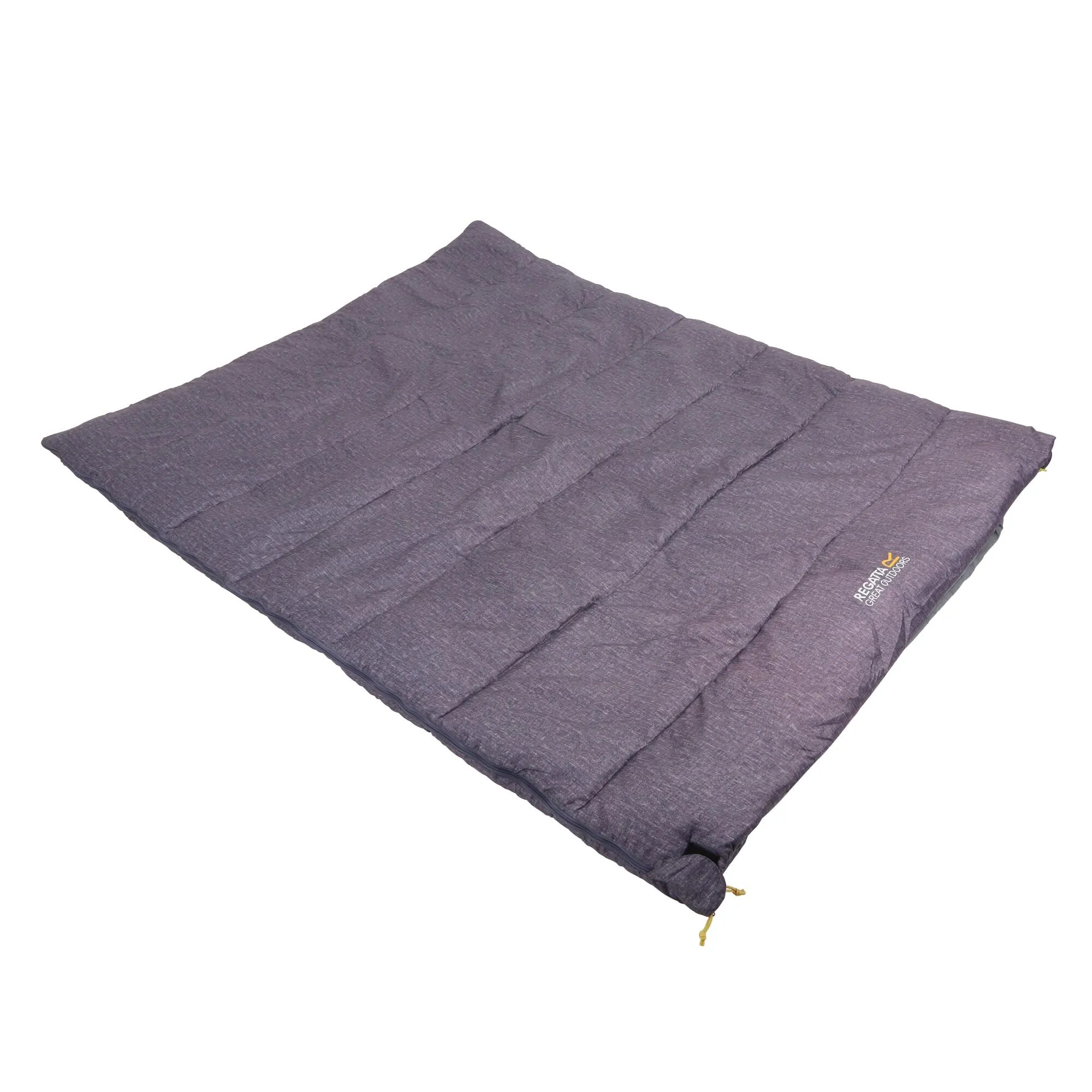 Regatta Maui Polyester Lined Double Sleeping Bag  - Grey Marl - One Size