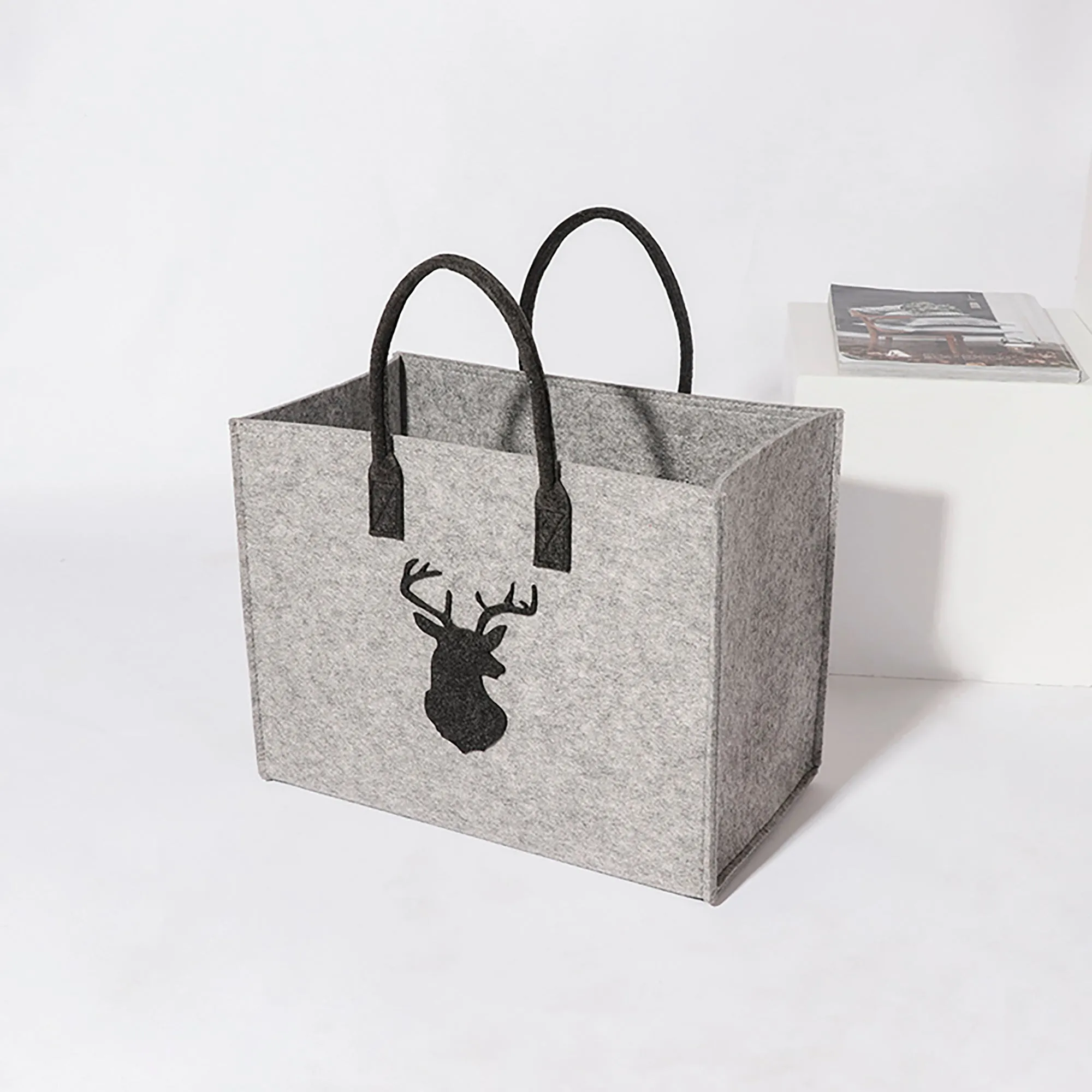 Reusable Felt Tote Bag Container Set of 5