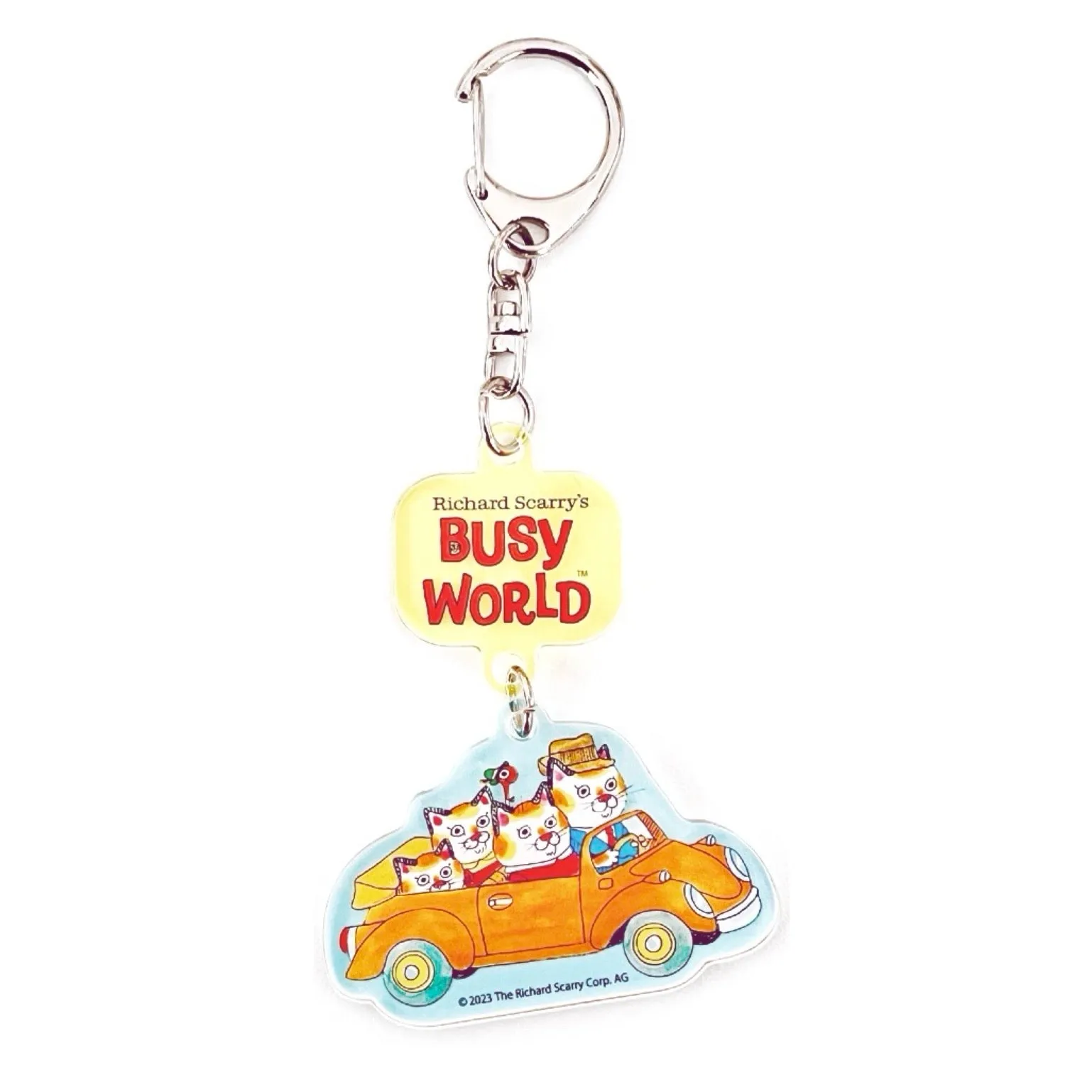 Richard Scarry Keychain · Cat Family Adventures *Limited Edition