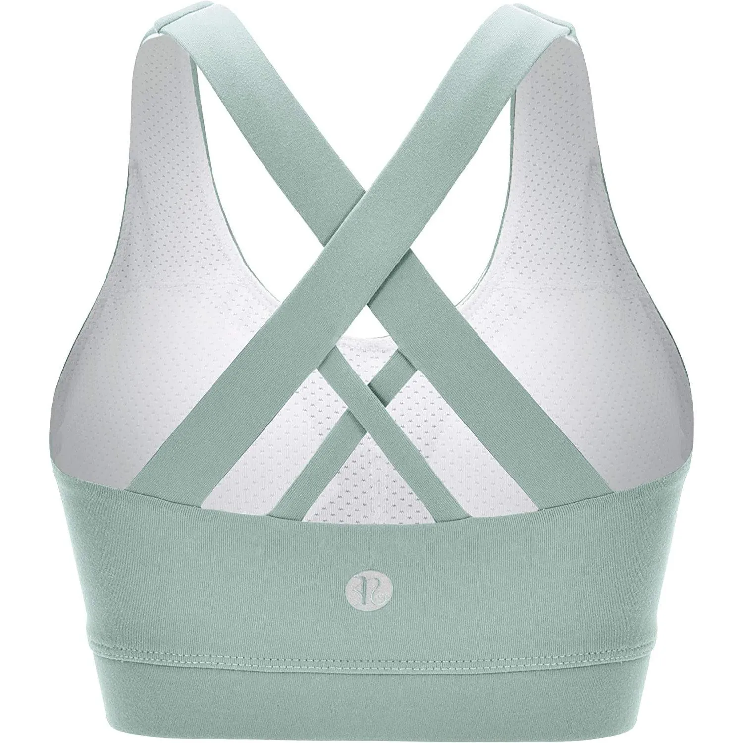 RUNNING GIRL Criss-Cross Back Padded Strappy Sports Bra