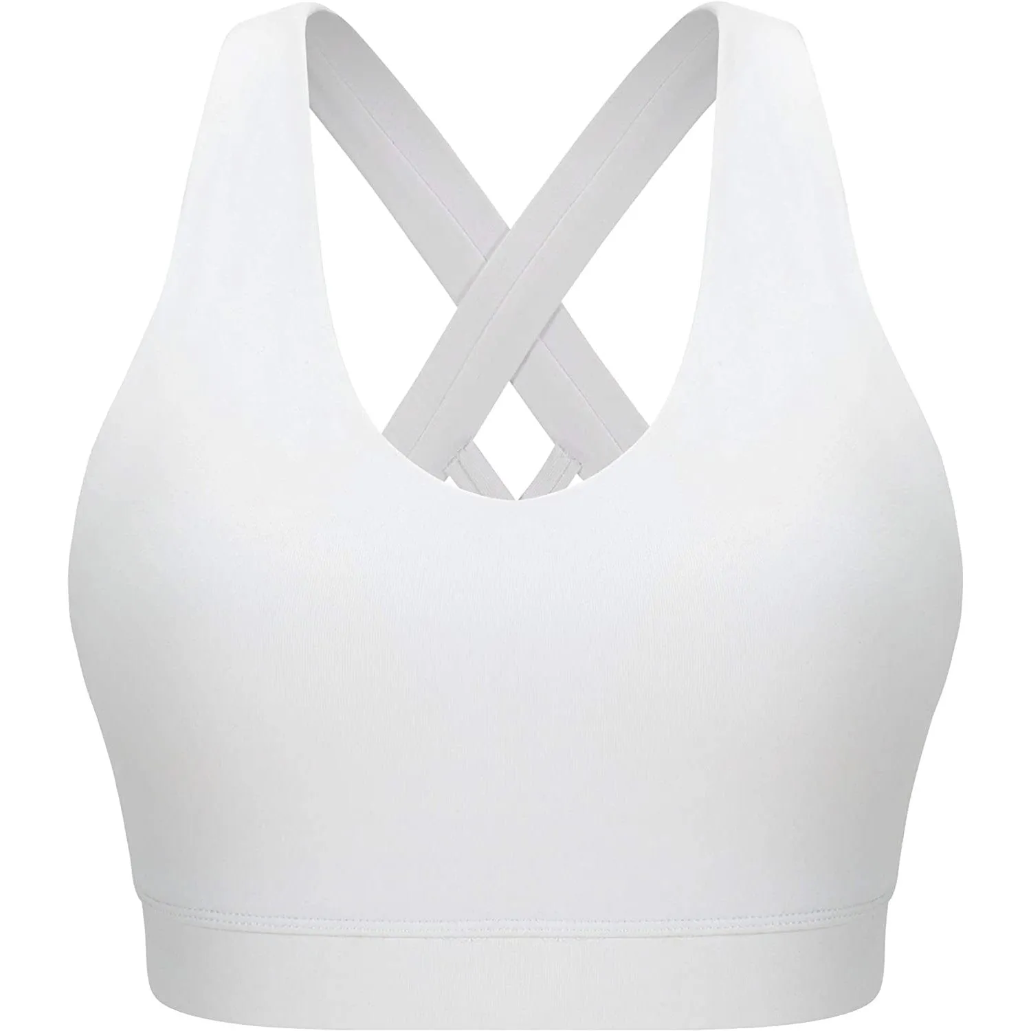 RUNNING GIRL Criss-Cross Back Padded Strappy Sports Bra