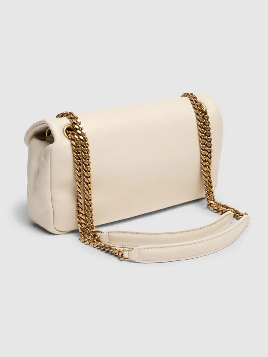 Saint Laurent   Calypso plunged leather shoulder bag 