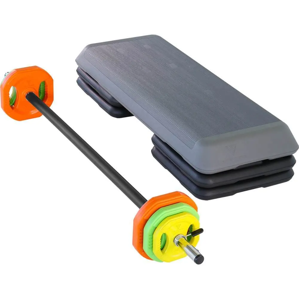 SALE - Commercial Aerobic Step & 20kg Pump Set