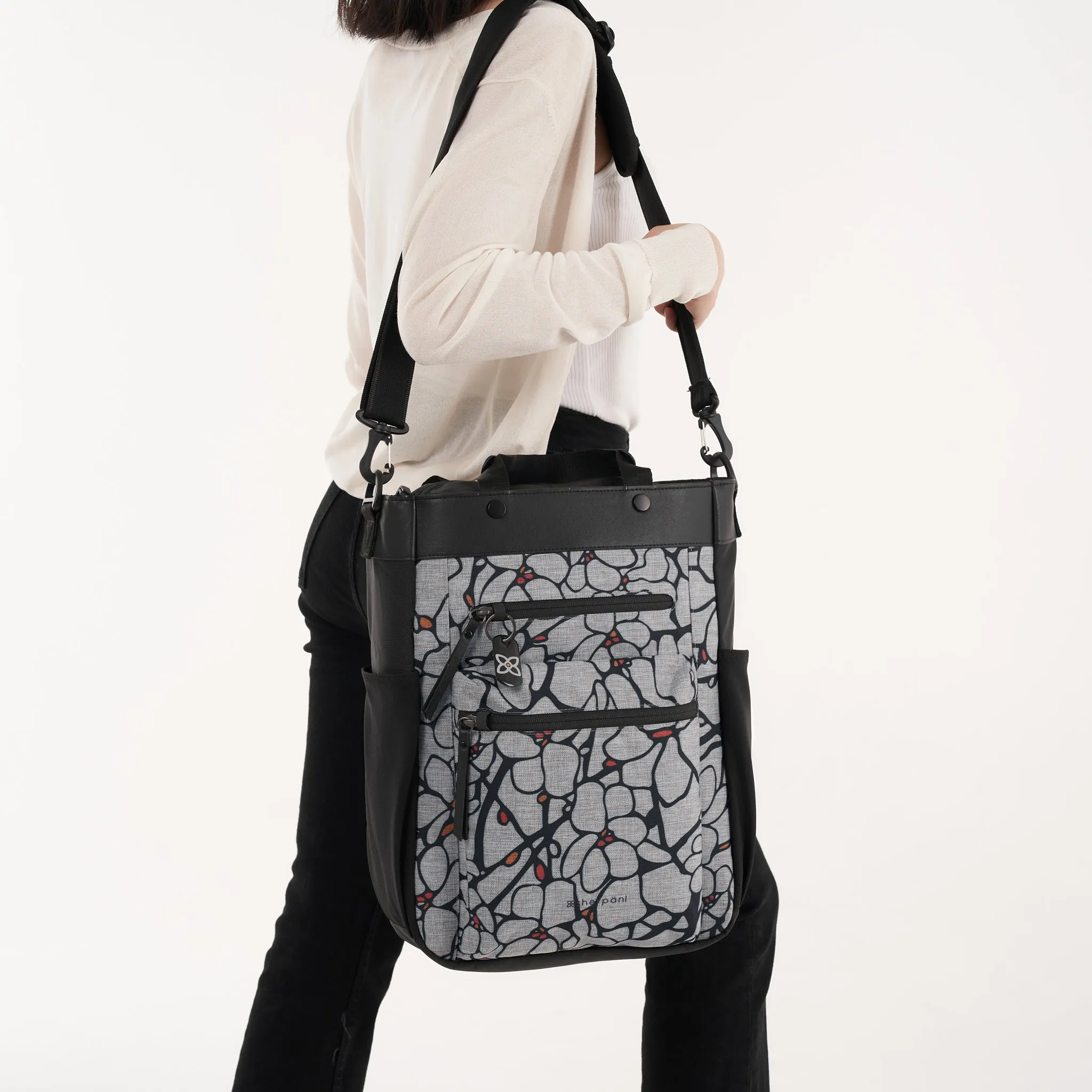 Sherpani Soleil AT Travel Backpack/ Crossbody/ Tote Bag sakura