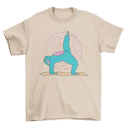 Sloth Yoga Pose Tee