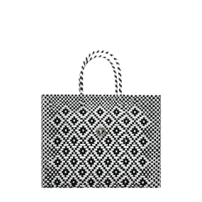 SMALL BLACK AZTEC TOTE BAG