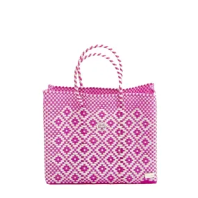 SMALL PINK AZTEC TOTE BAG