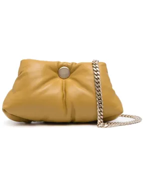 Small Puffy Chain Tobo Bag in Oliveoil