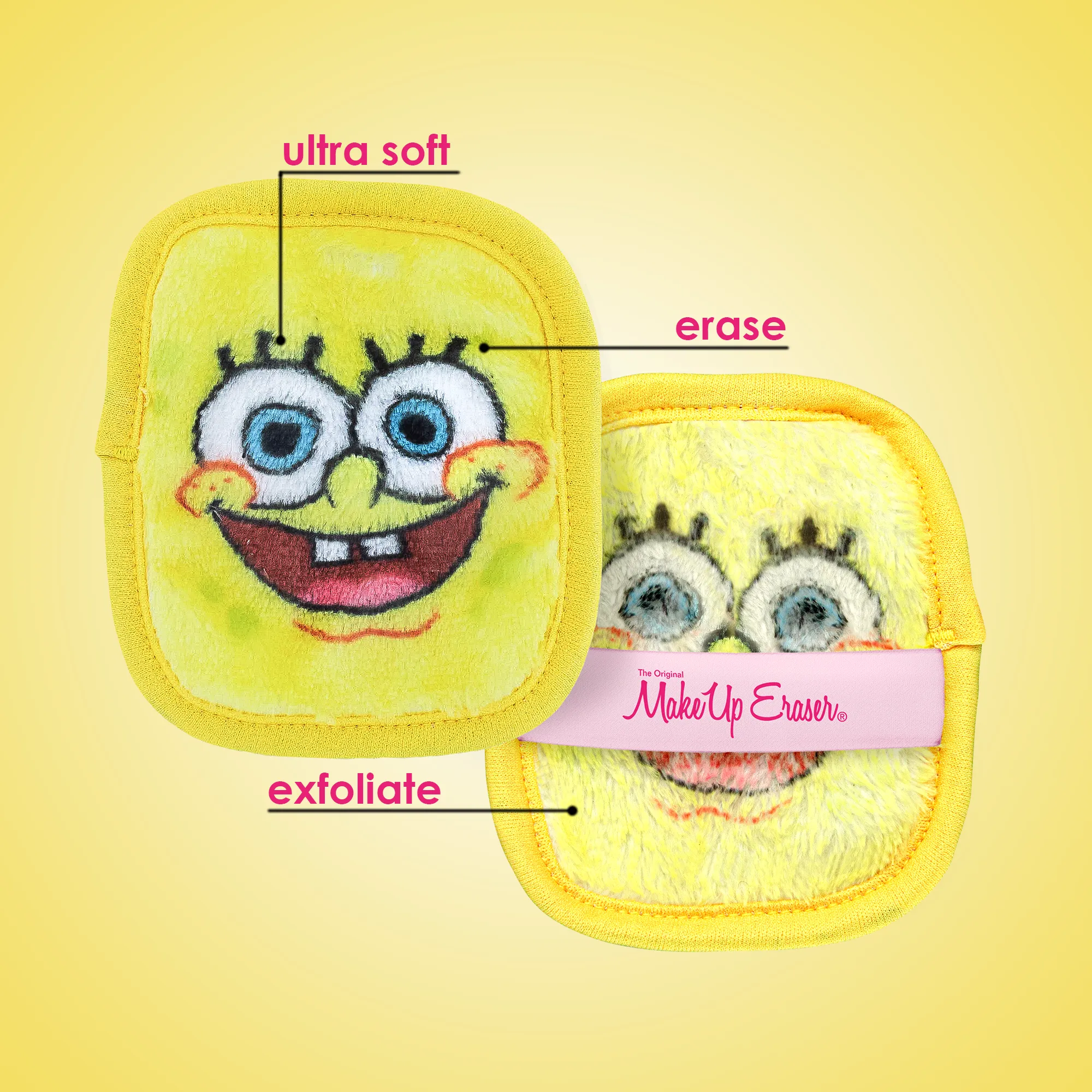 Spongebob Set- The Original Make Up Eraser- Limited Edition