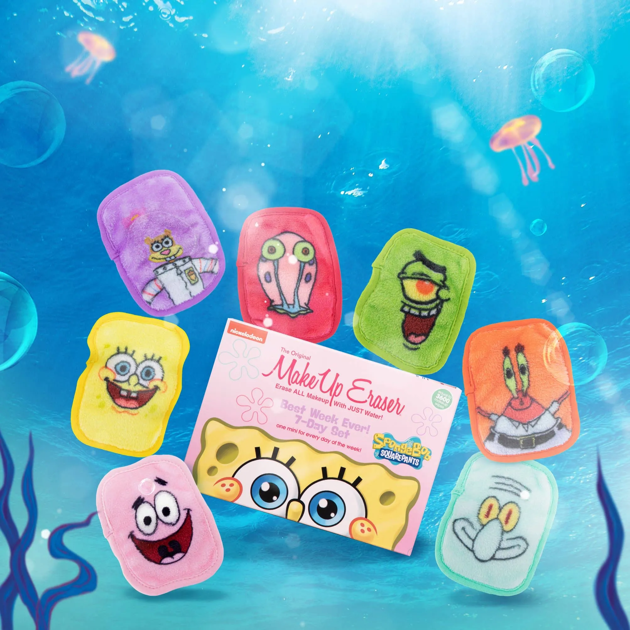 Spongebob Set- The Original Make Up Eraser- Limited Edition