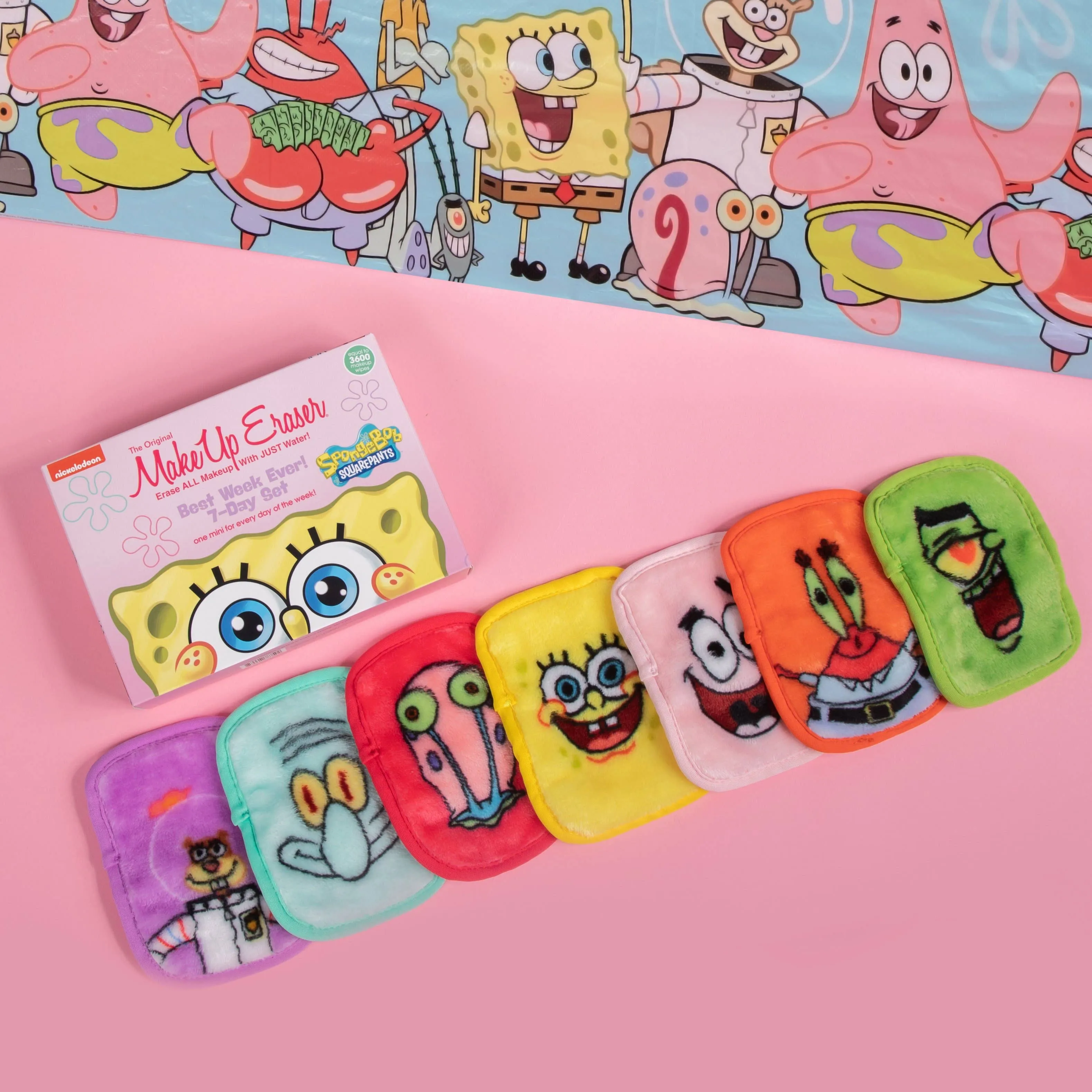 Spongebob Set- The Original Make Up Eraser- Limited Edition