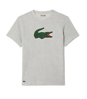 Sport Ultra-Dry Croc Print T-Shirt Silver Chine/Green-White