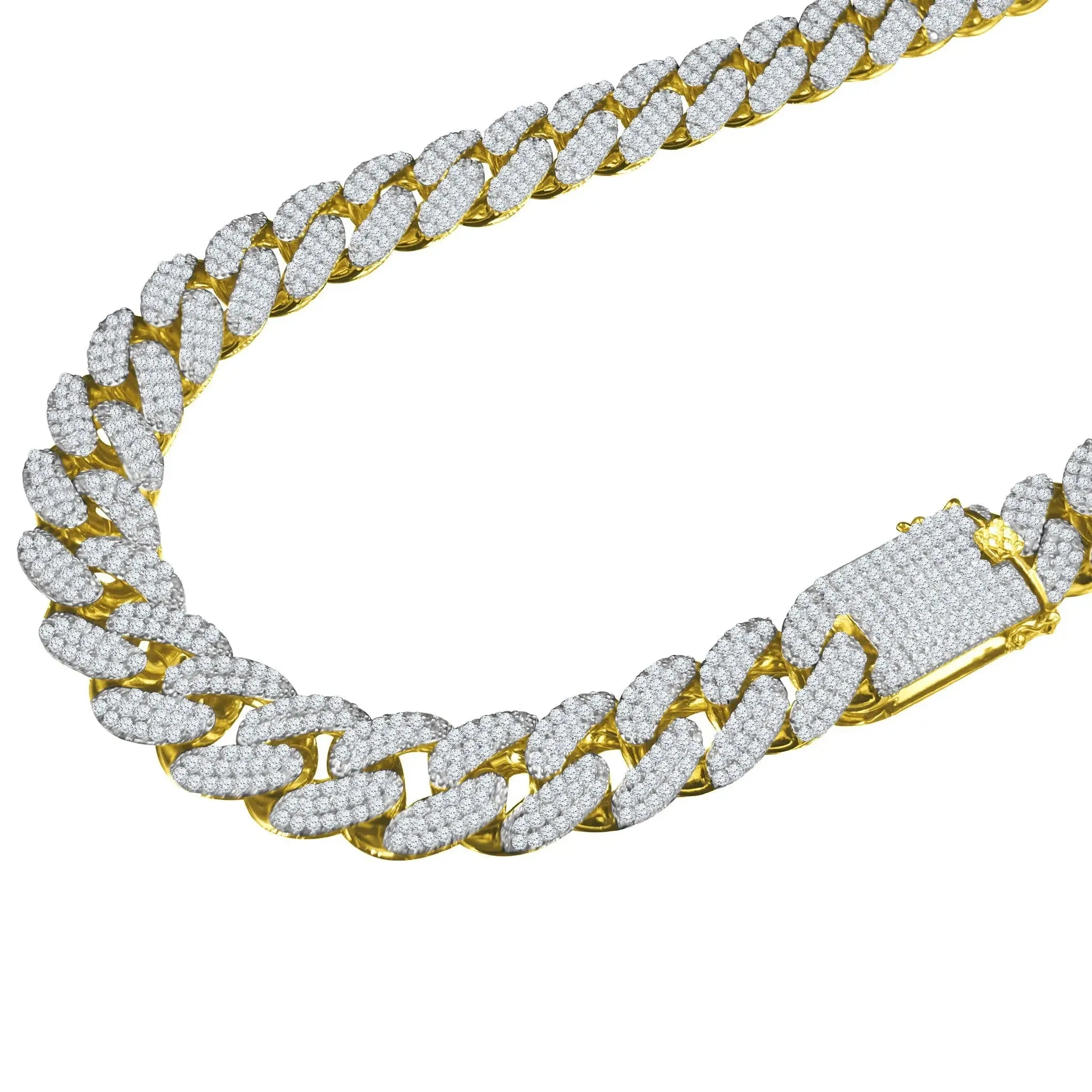 STALLION Luxe 18MM CZ Cuban Link Chain - Handcrafted Elegance