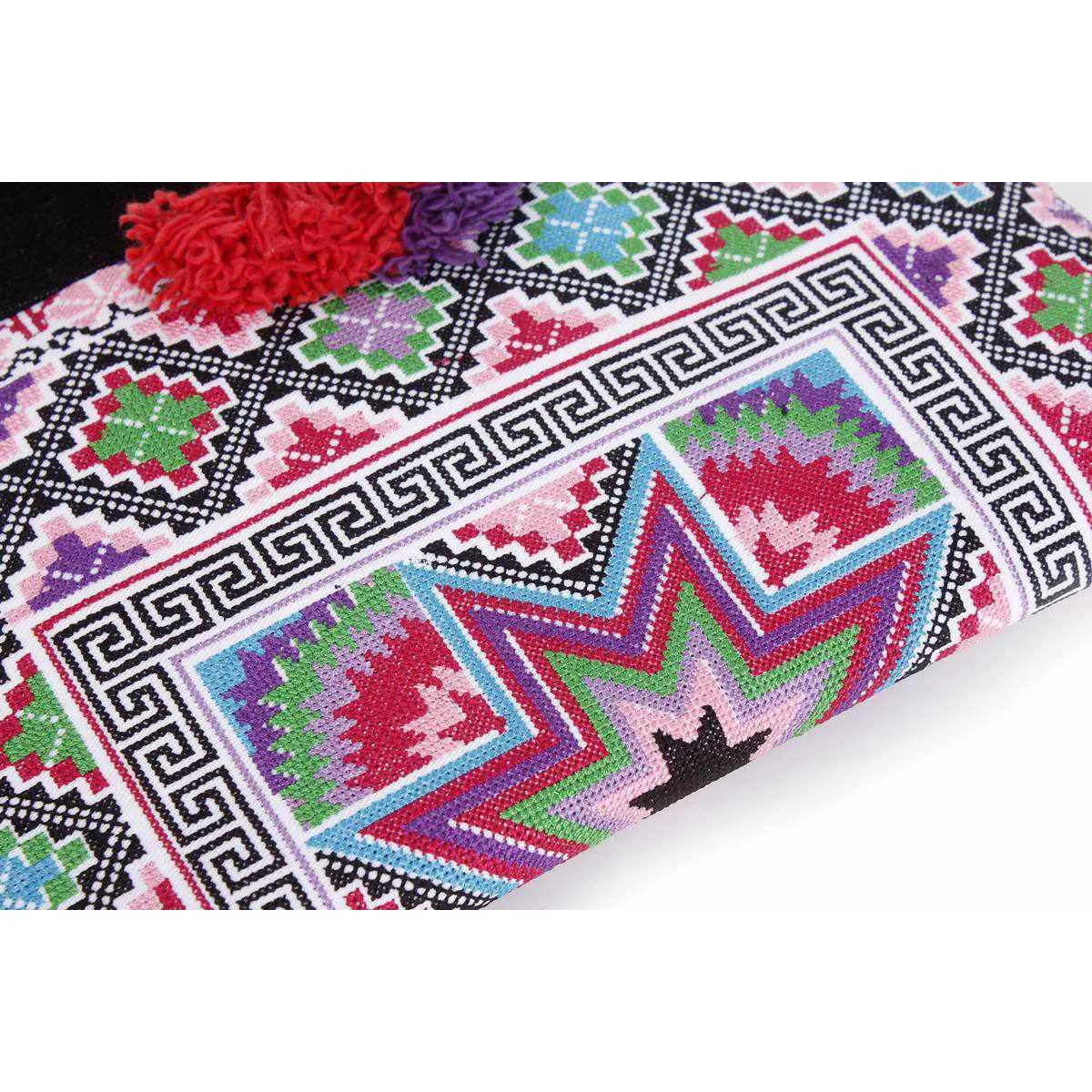 Star Cross Stitch Clutch | Tablet iPad Bag - Thailand