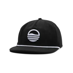 Sunday Golf Sundaze Crushable Rope Hat | Black - White