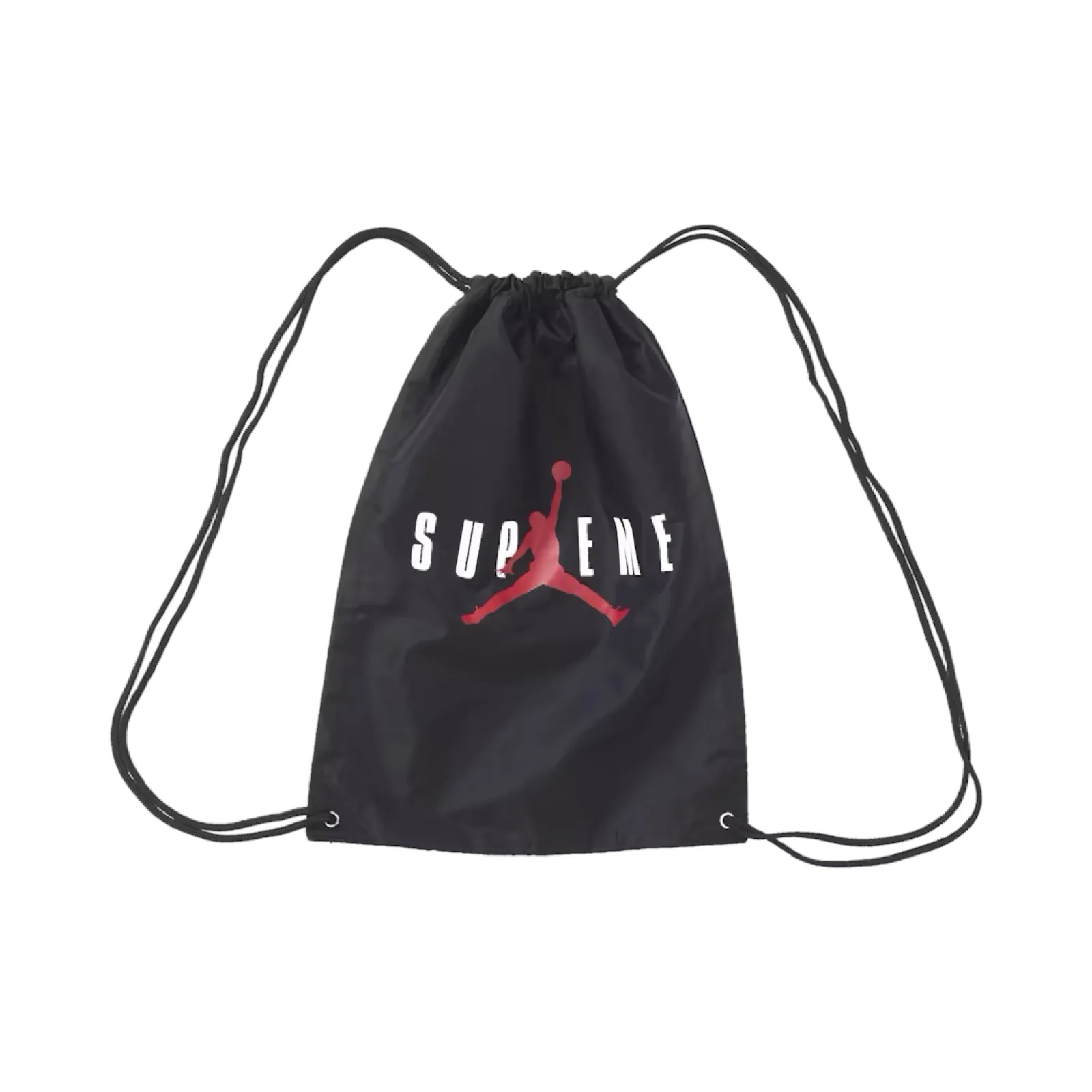 Supreme x Air Jordan Drawstring Bag Black FW24