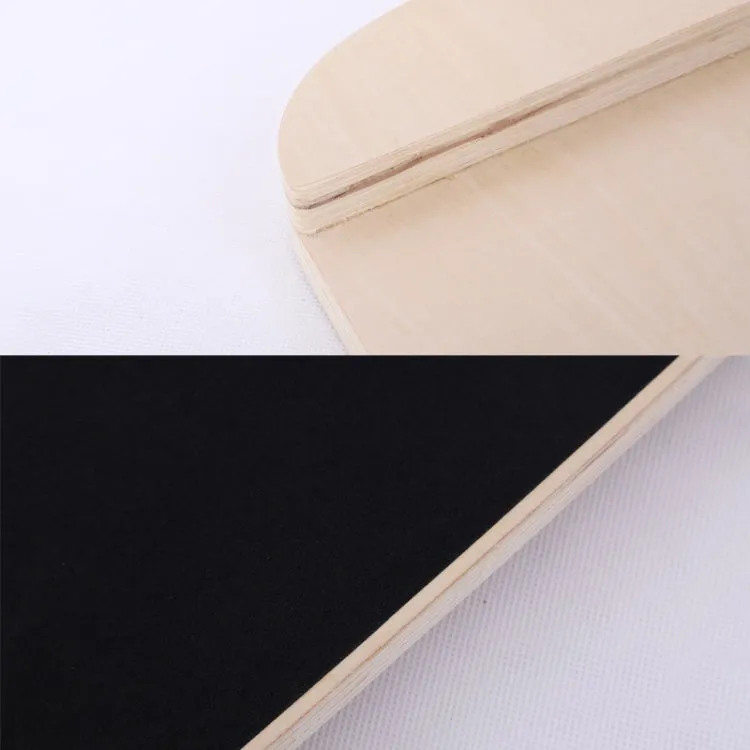 Surfing Ski Balance Board Roller Wooden Yoga Board, Specification: 05B Black Sand