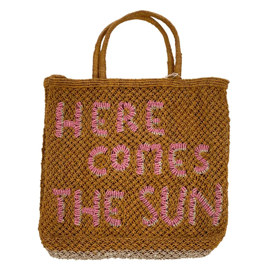 The Jacksons London HERE COMES THE SUN Bag- Natural/Orange