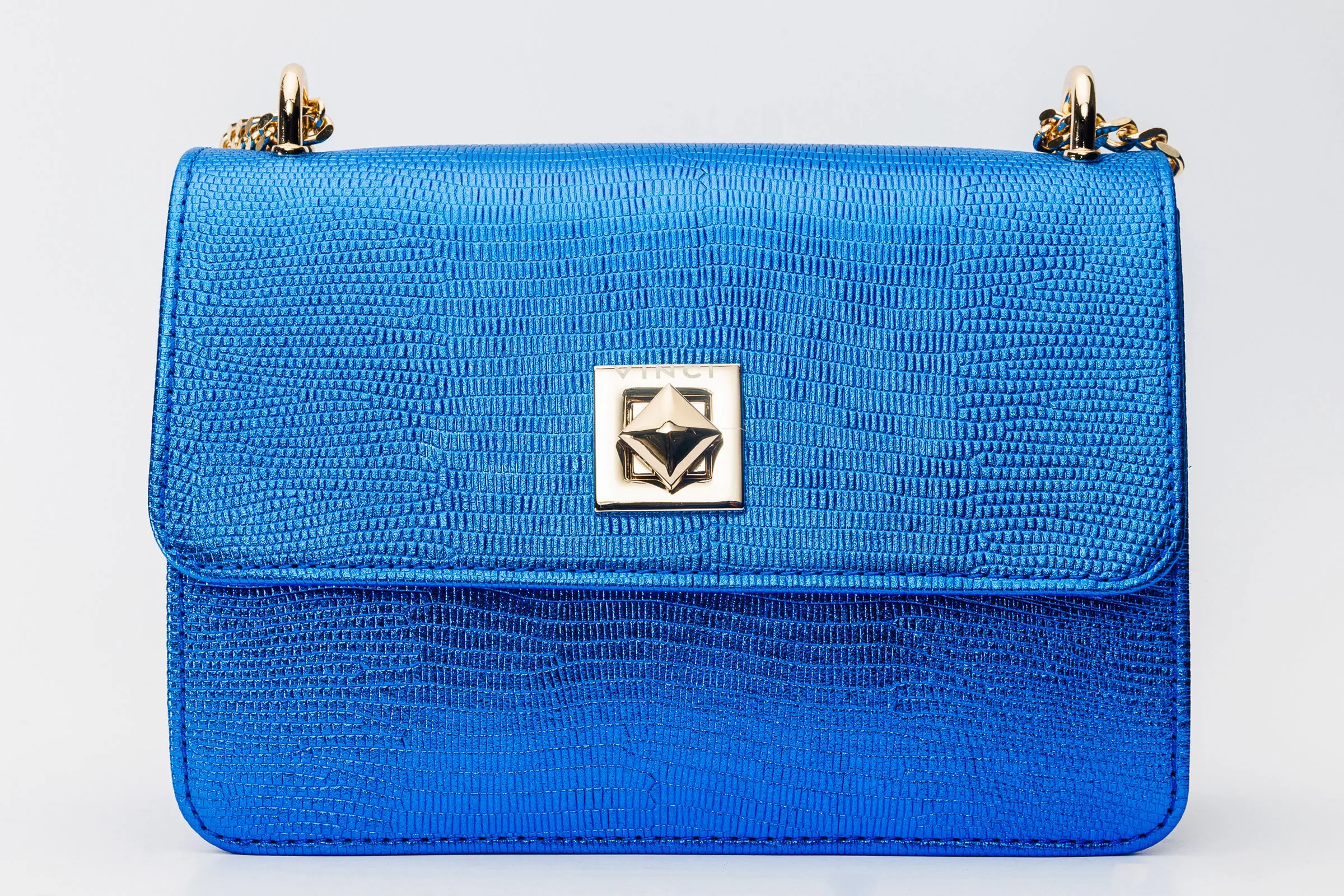 The Maple Sax Blue Leather Handbag