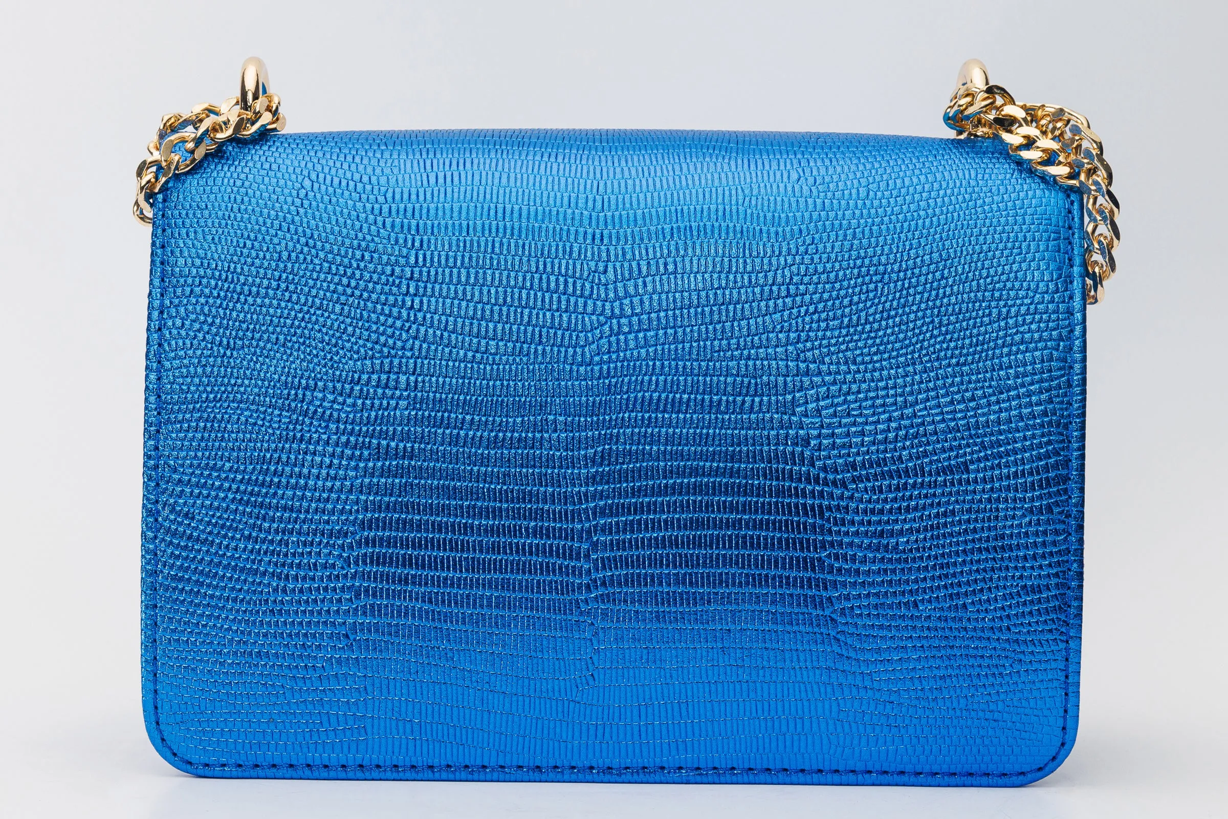 The Maple Sax Blue Leather Handbag