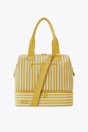 The Mini Weekender in Honey Stripe