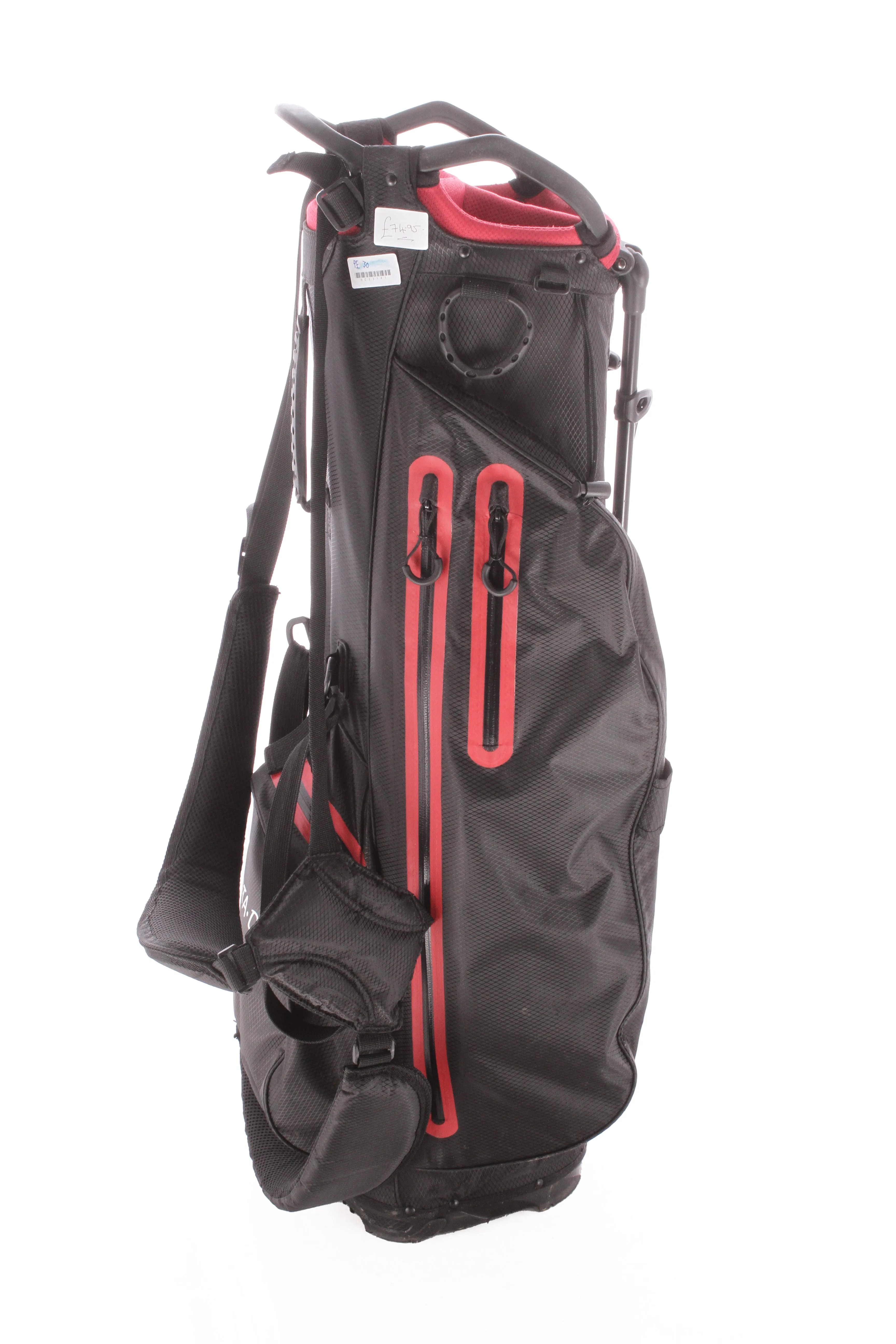 Titleist Second Hand Sta Dry Stand Bag - Black/Red