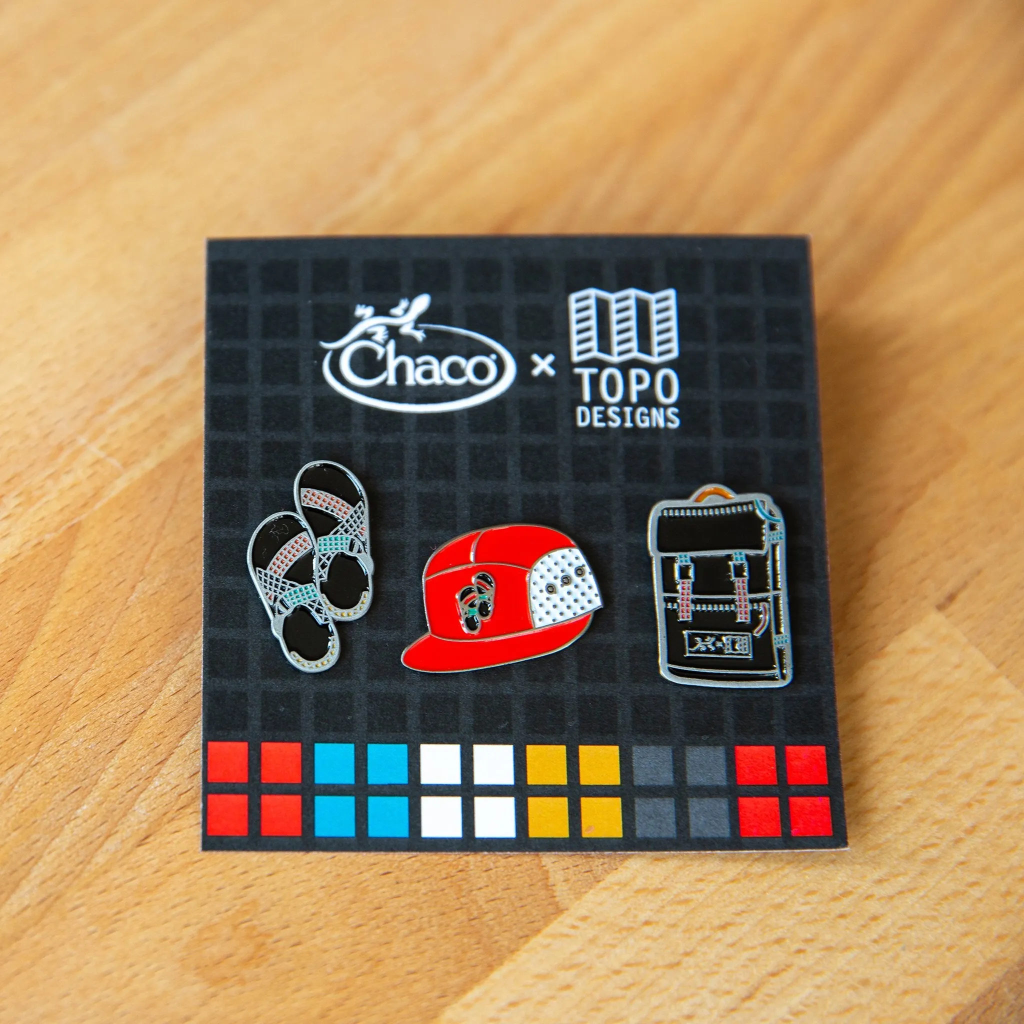 Topo Designs x Chaco Pin Set