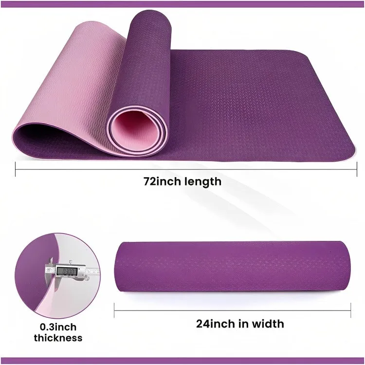 TPE (R)  Yoga Mat 6mm (Assorted)