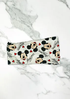 Upcycled Mickey Extra Wide Yoga Headband