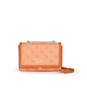 US POLO-WOMEN HAMPTON FLAP BAGS IN ORANGE