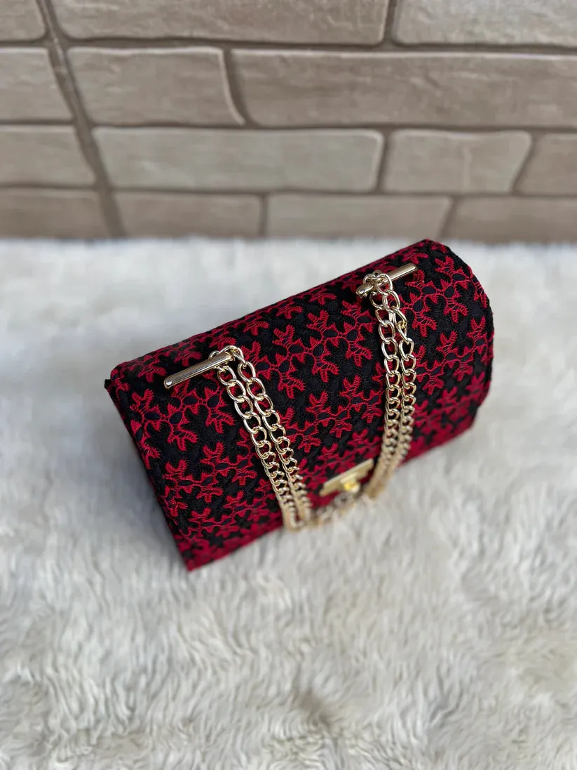 Valentines Edition” Crossbody Bag with Golden Chain