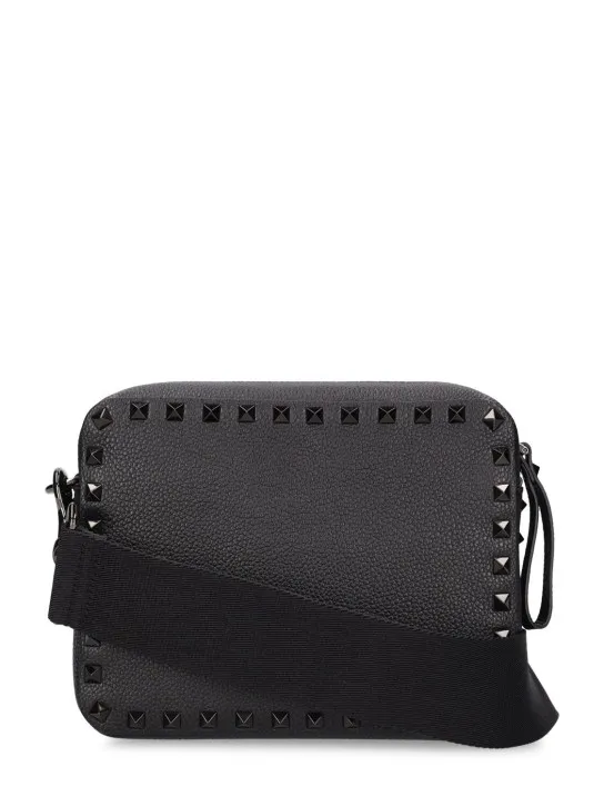 Valentino Garavani   Rockstud grained leather crossbody bag 