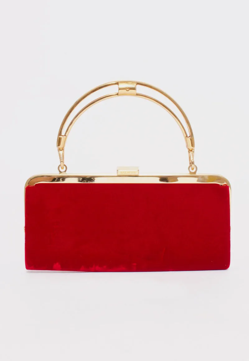 VELVET EVENING BAG