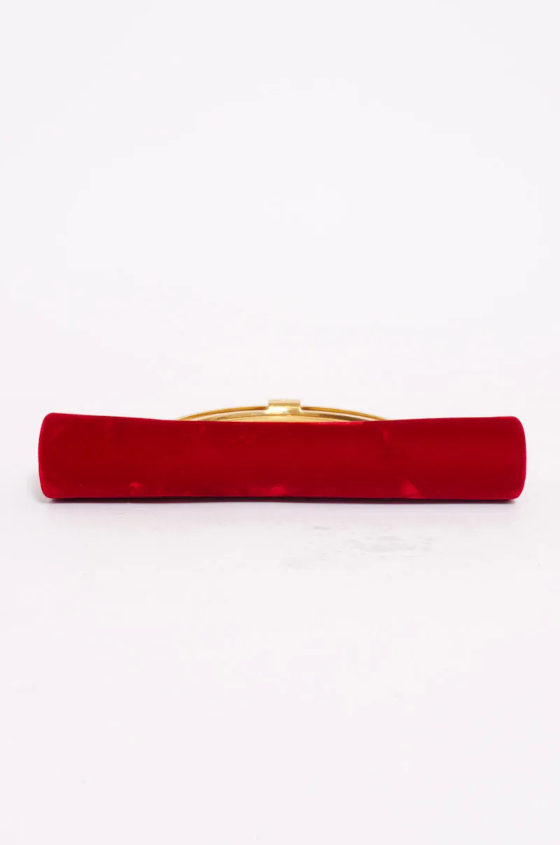 VELVET EVENING BAG