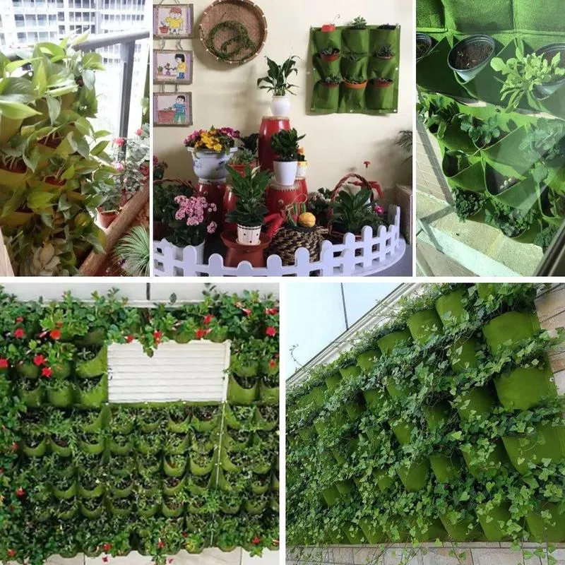 Vertical hanging grow bag - space saving garden