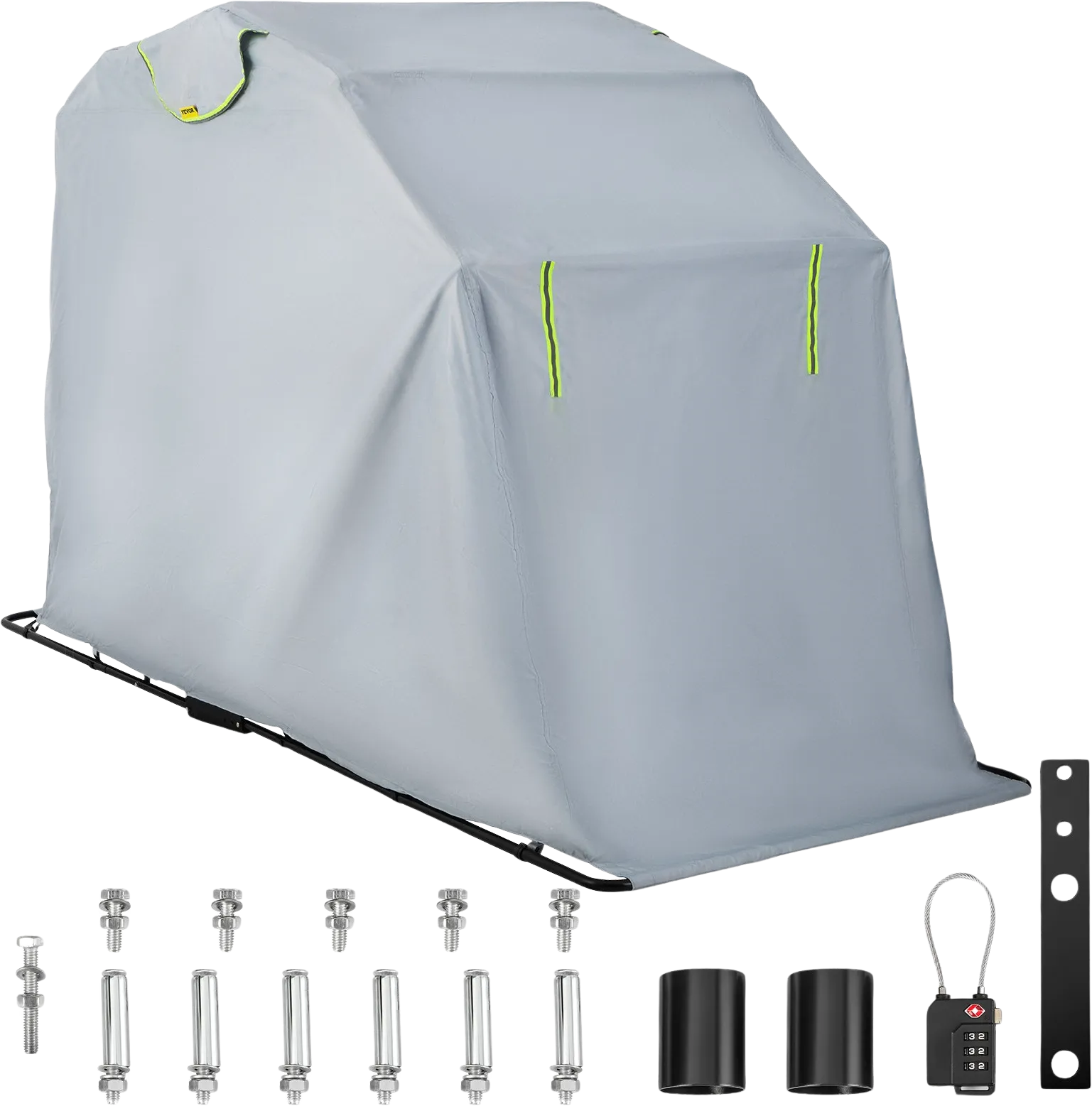 Vevor Motorcycle Shelter 133" x 53" x 76" Waterproof Anti-UV with Lock & Weight Bag New