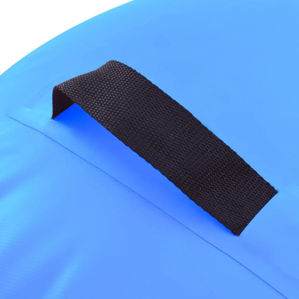 vidaXL Inflatable Gymnastic Roll with Pump 100x60 cm PVC Blue