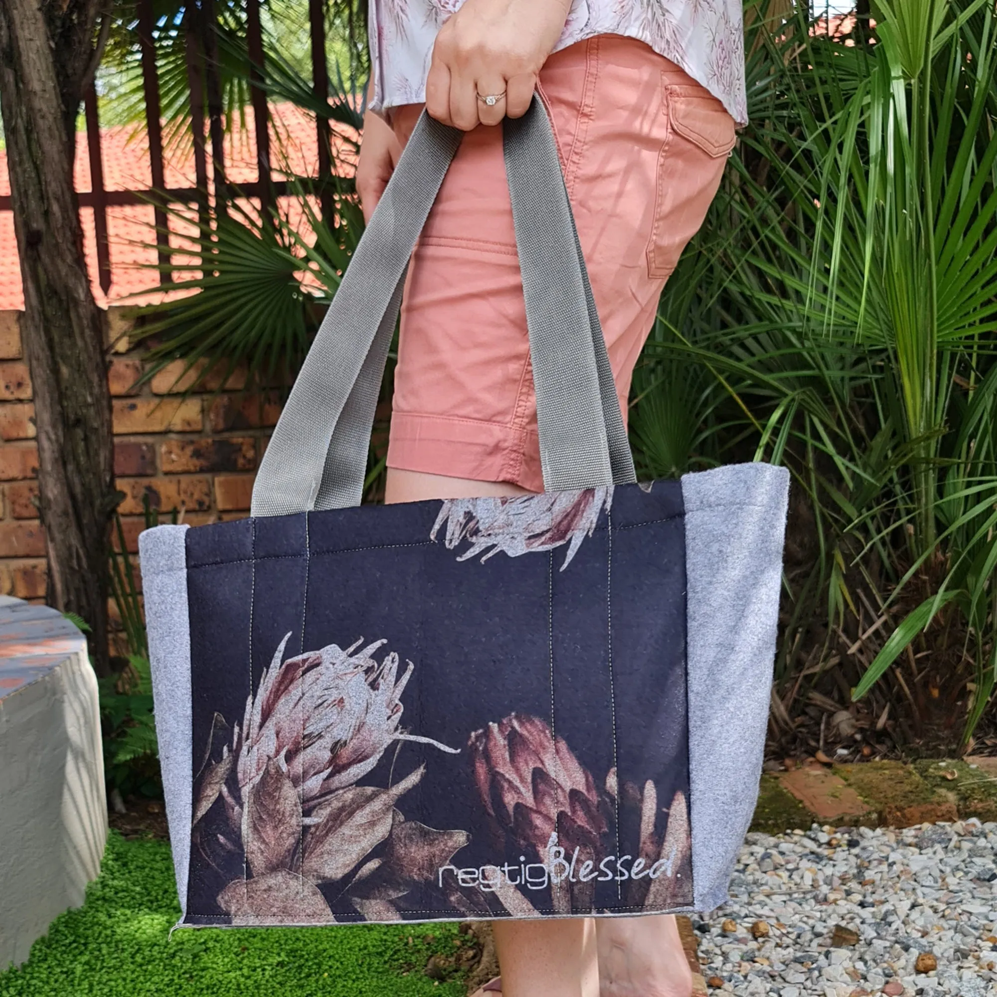 Vintage Proteas - Recycled Felt Shopper Bag