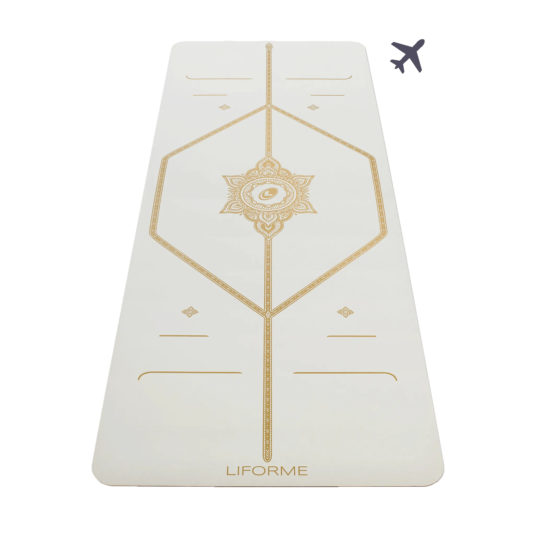 VNP Liforme White Magic Travel Yoga Mat - Handled