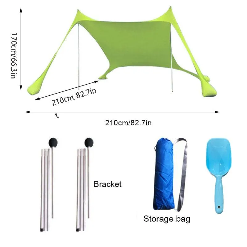 Waterproof Sun Shelter Sunshade Beach Camping Awning Outdoor