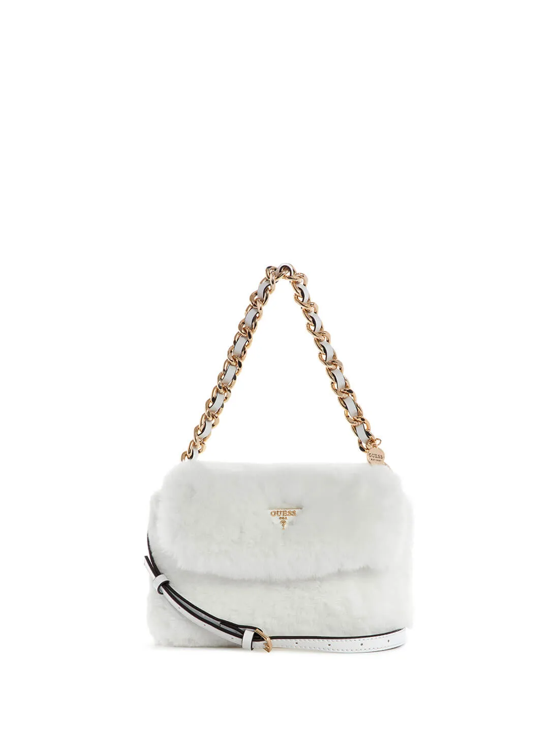 White Giselda Crossbody Flap Bag