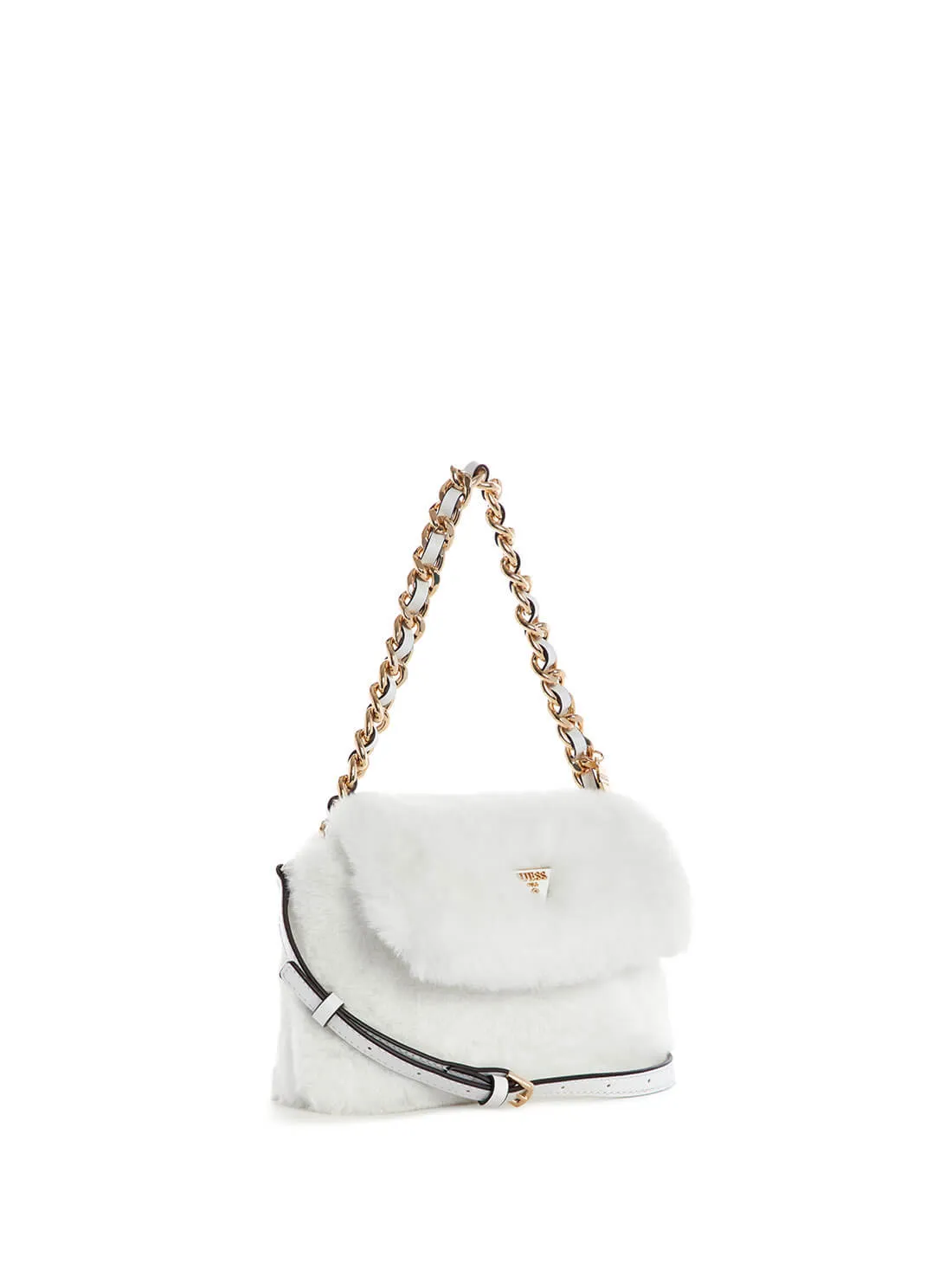 White Giselda Crossbody Flap Bag