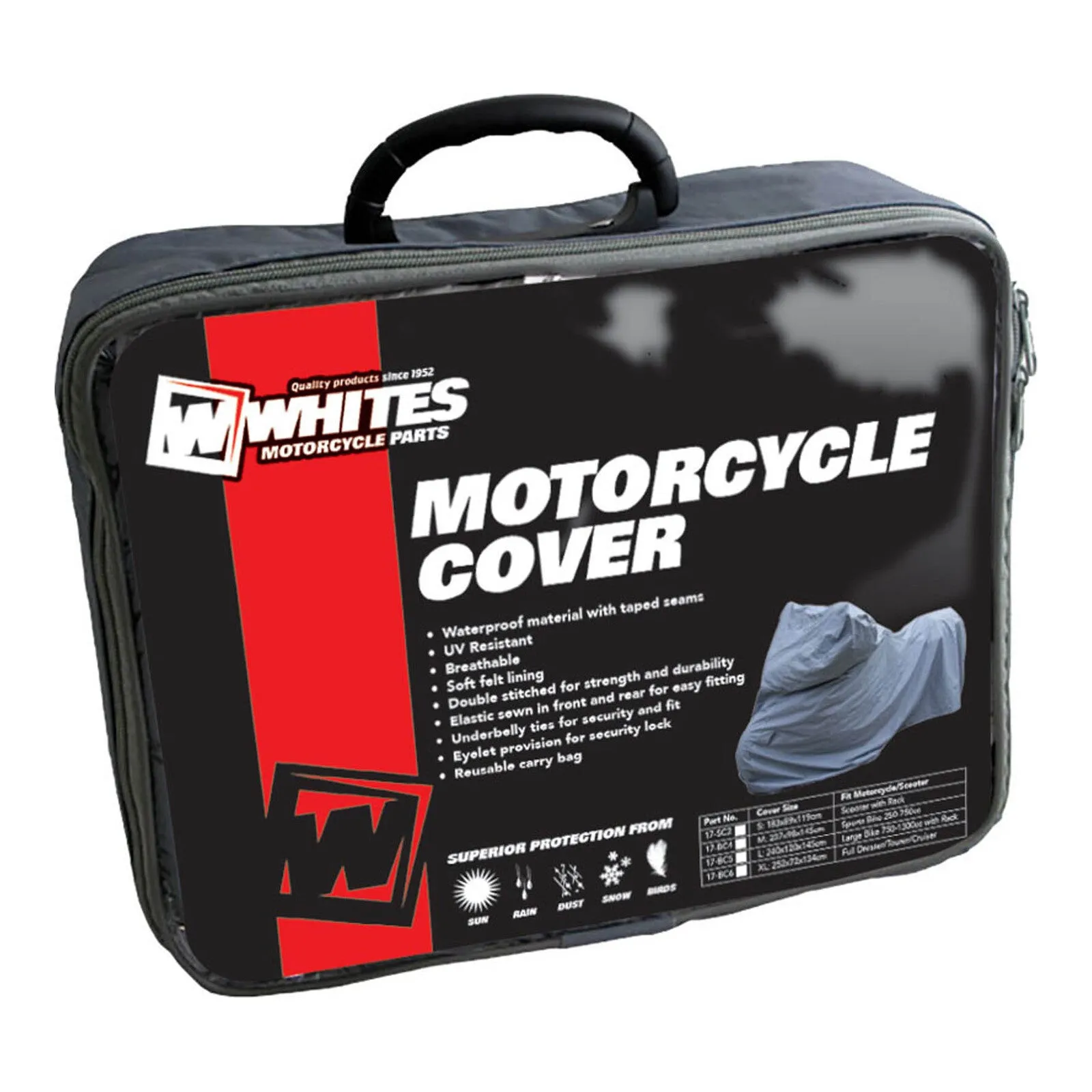 Whites Premium Bike Cover - Dresser / Tourer / Cruiser