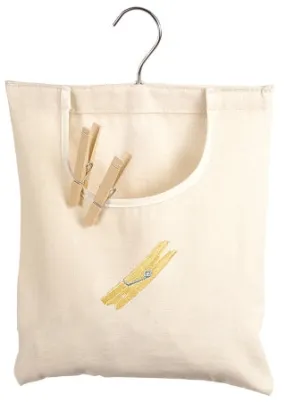 Whitmor Mfg. 6462-789 Natural Canvas Clothespin Bag