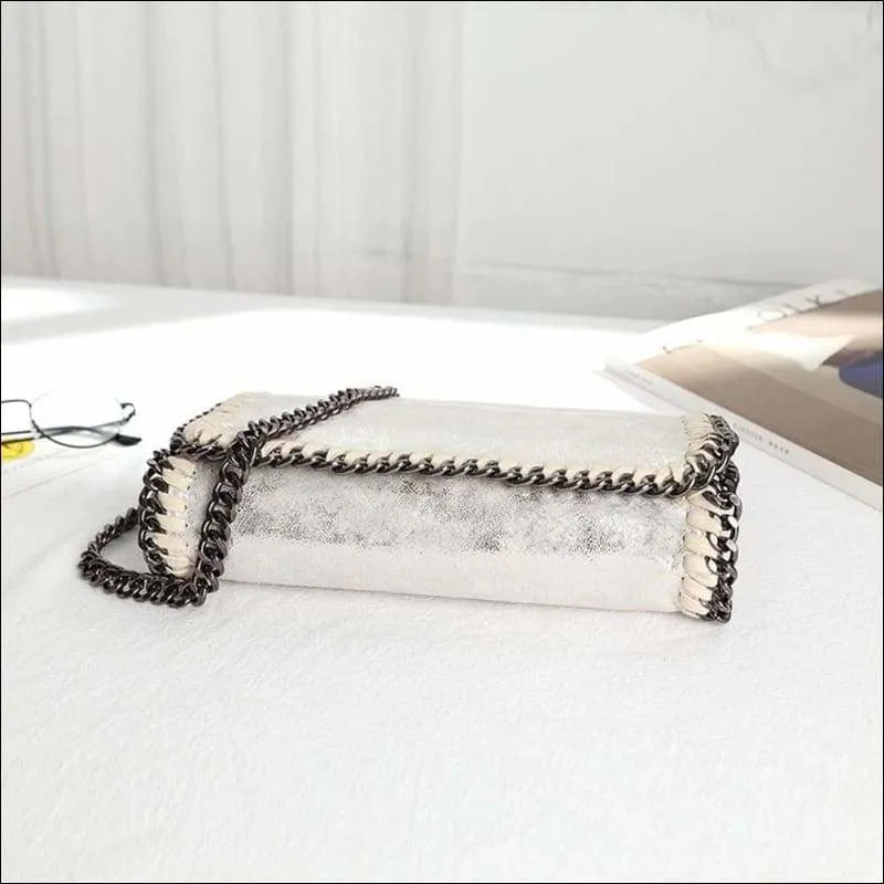 Womens Fashion Flap Shoulder Chain Bag