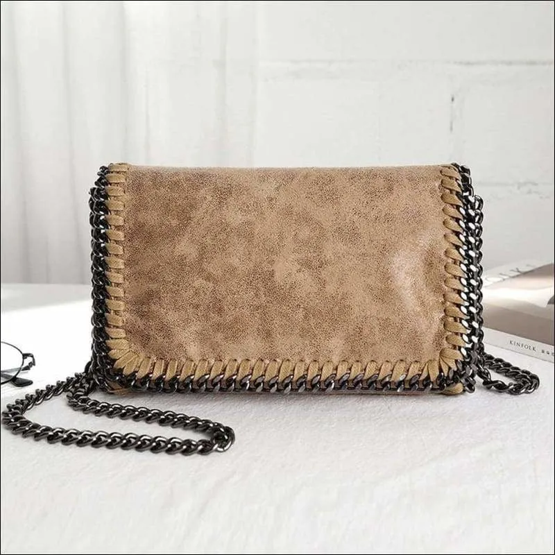 Womens Fashion Flap Shoulder Chain Bag