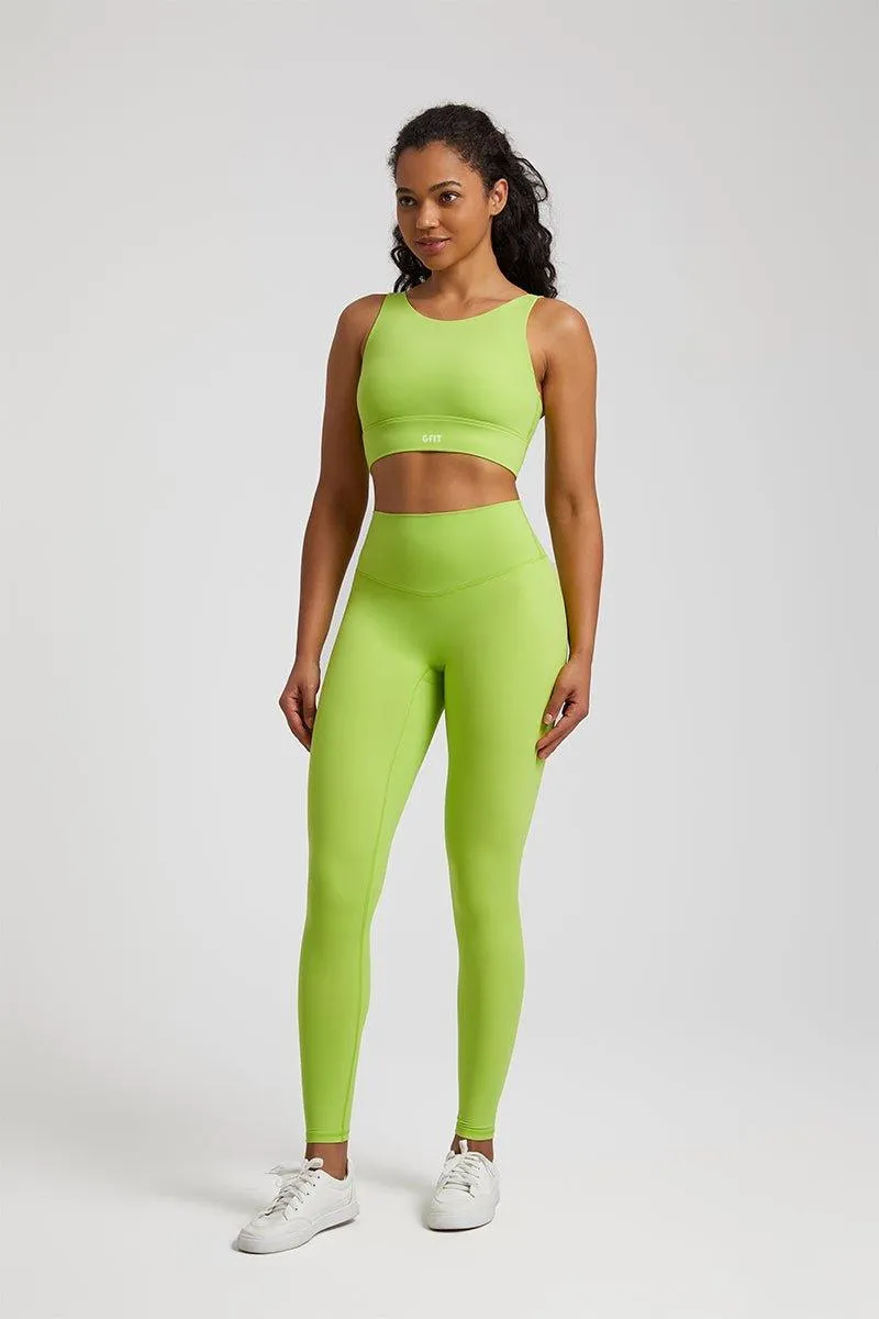 Women's High-Waist Leggings & Four-Strap Sports Bra Set - GFIT 2.0 Yoga Gear