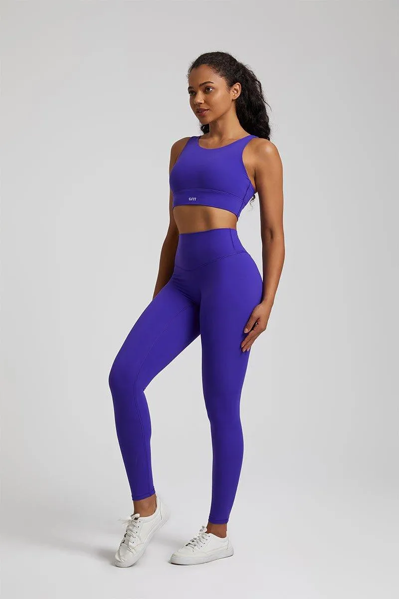 Women's High-Waist Leggings & Four-Strap Sports Bra Set - GFIT 2.0 Yoga Gear